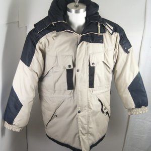 Bear Force Winter Coat Puffer Jacket W Hood Mens L